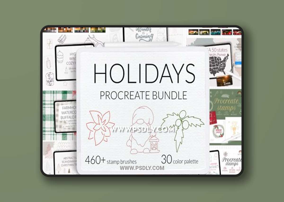 CreativeMarket - Holidays Procreate BUNDLE 7078478