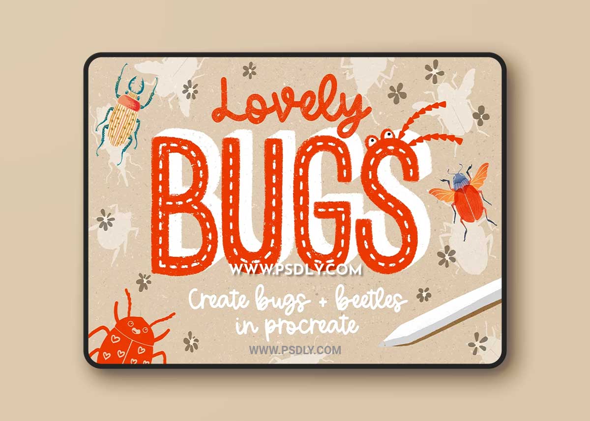 CreativeMarket - Lovely Bugs for Procreate 6176634
