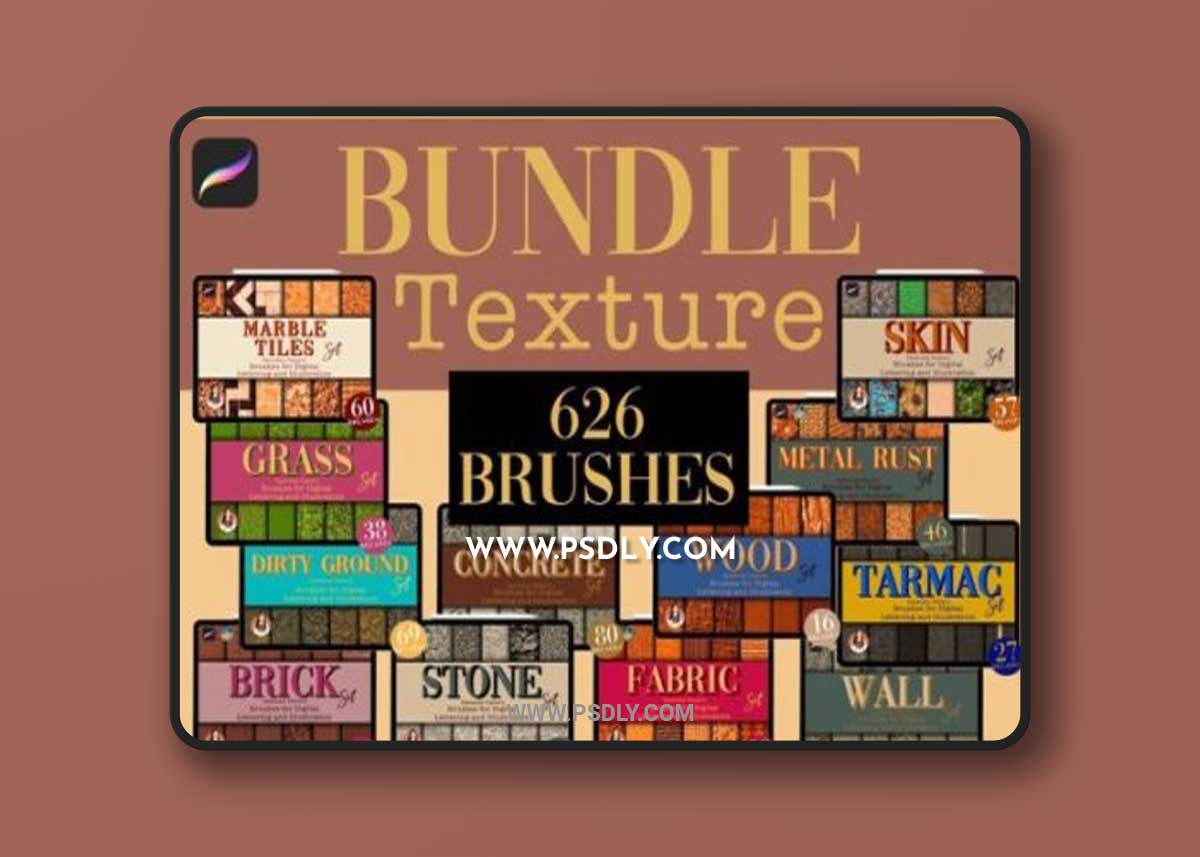 CreativeMarket - Texture Procreate Bundle 6537538