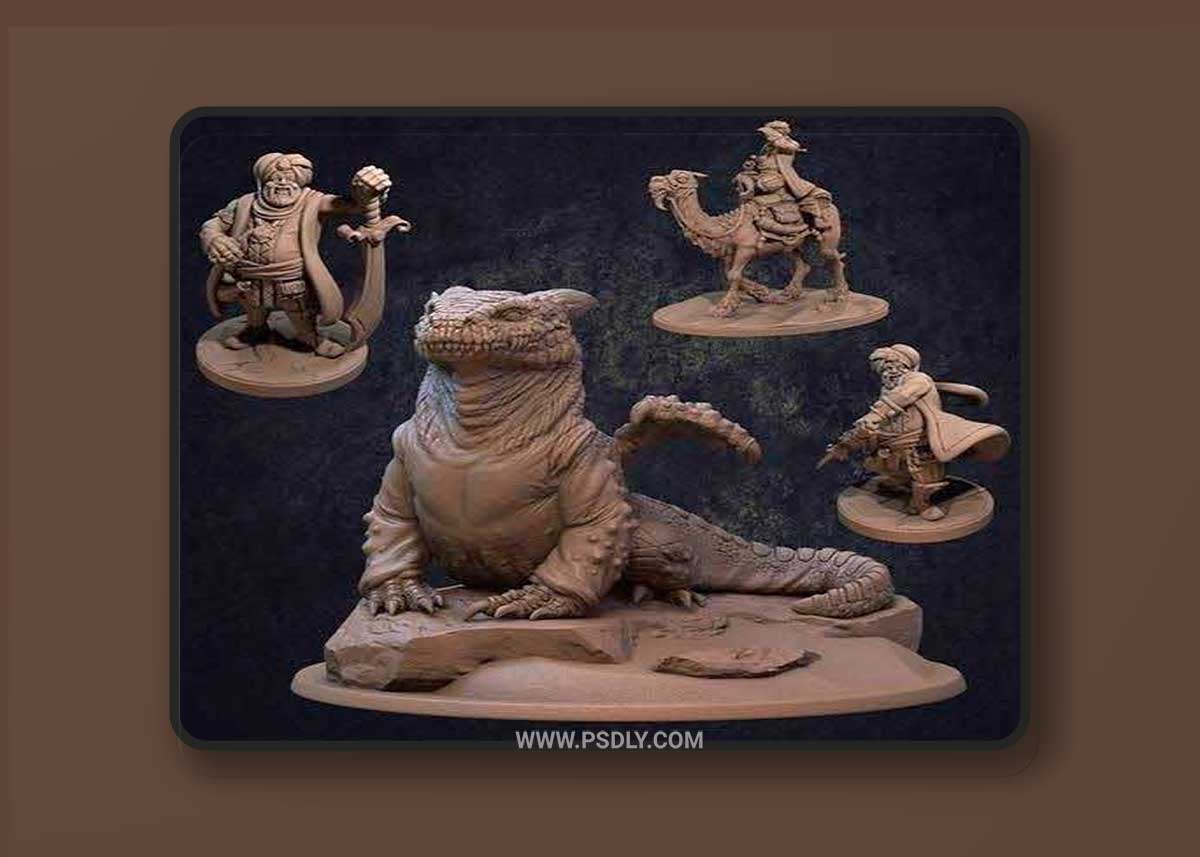 Desert Burrower and Trapper Pack 3D Printable