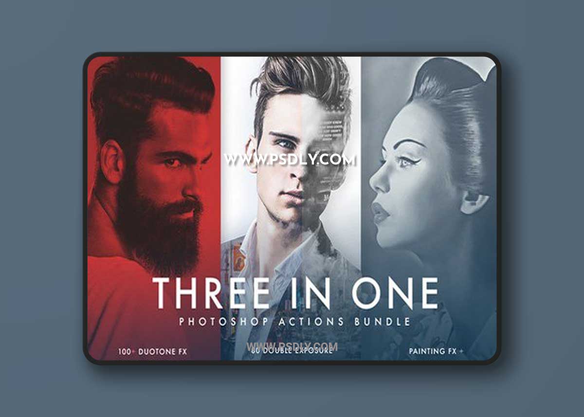 Duotone + Double Exposure + Painting