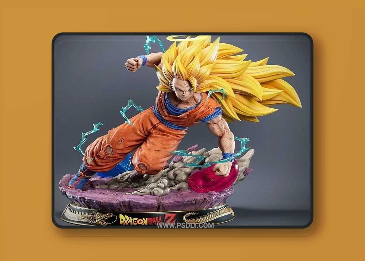 Goku SSJ3 3D Printable 3D Model