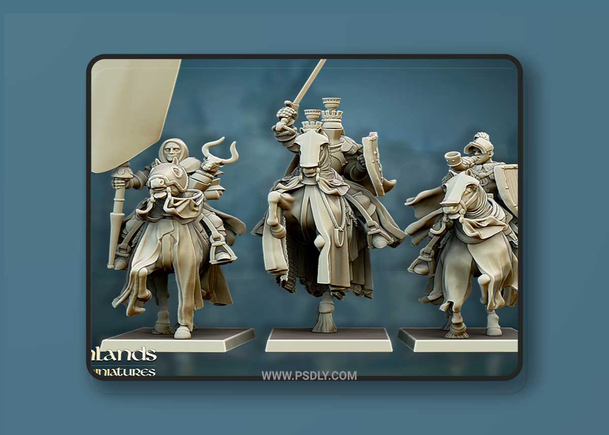 Grail Knights Command Group 3D Model