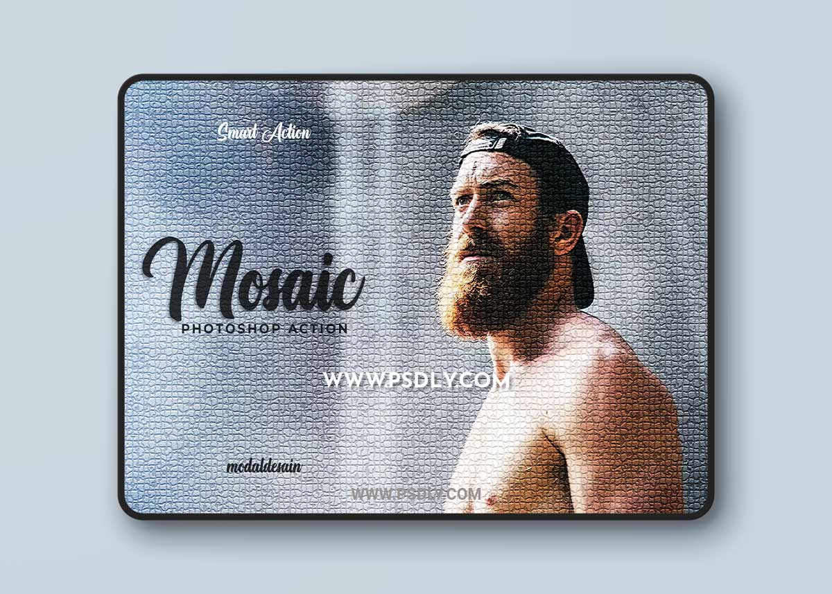 Mosaic Effect - Photoshop Action PAG2Q3B