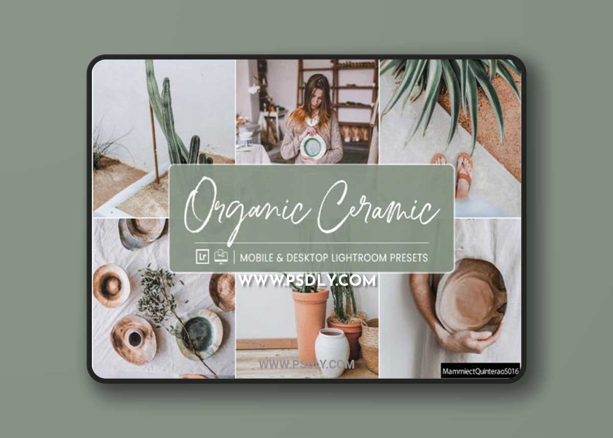 Organic Ceramic Green Lightroom Presets