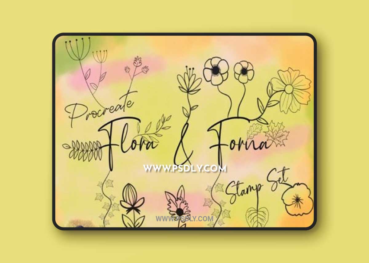 Procreate Stamps Flora & Forna Kit