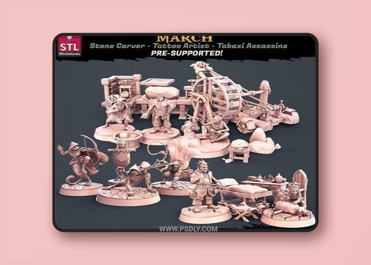 STL Miniatures March 2022 3D Model