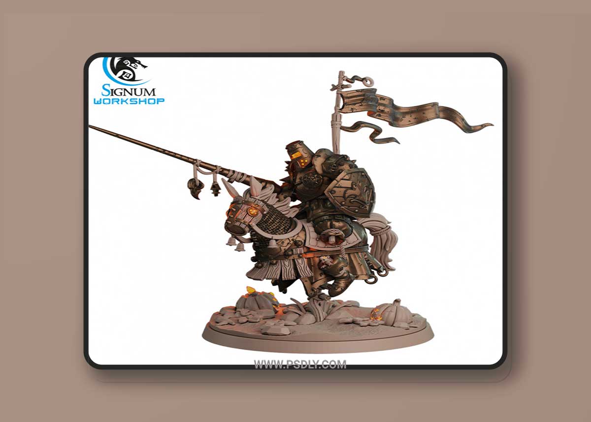 Scarecrow Knight with Spear 3D Printable