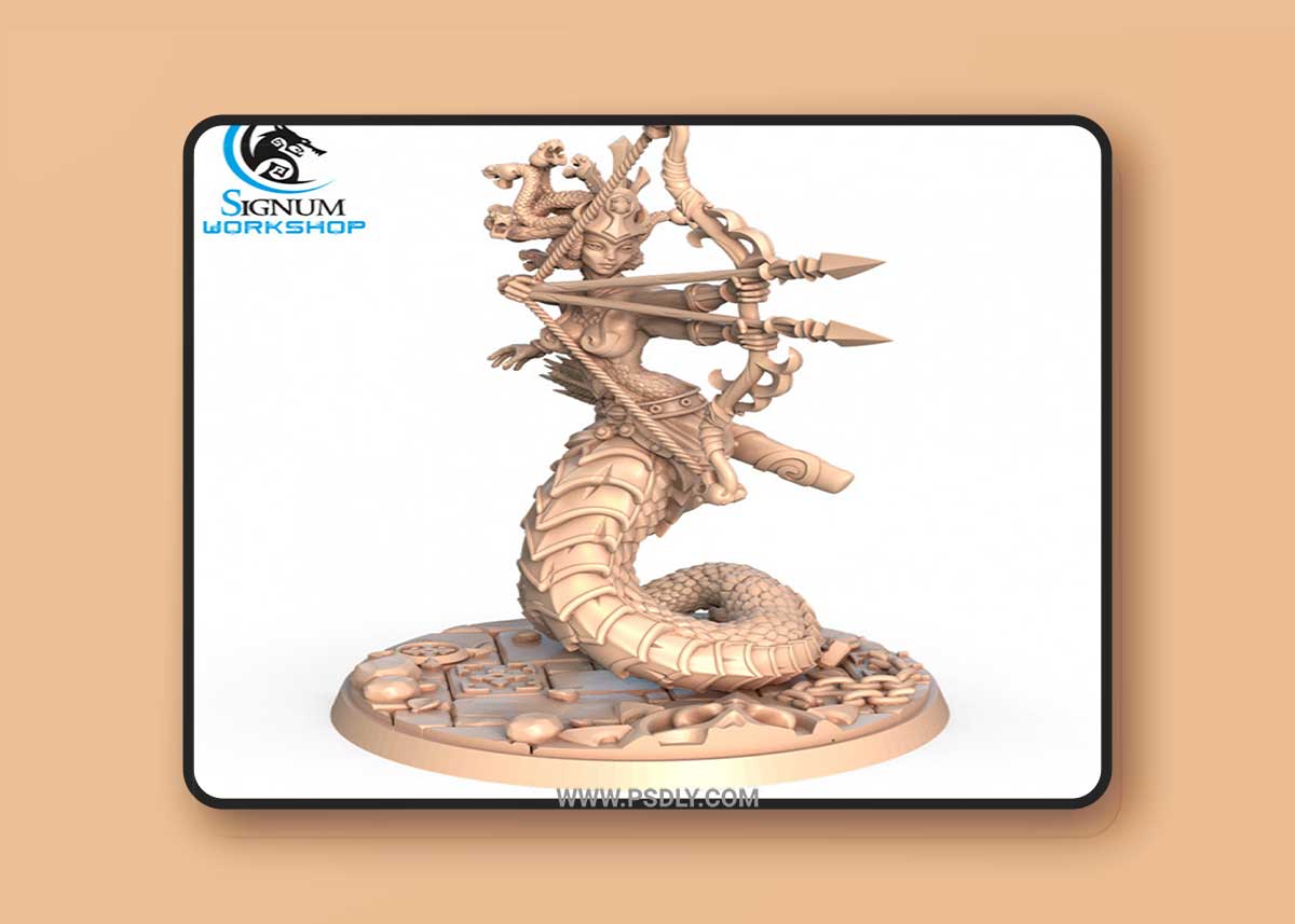 Shiaris the Azure Scale 3D Printable 3D Model