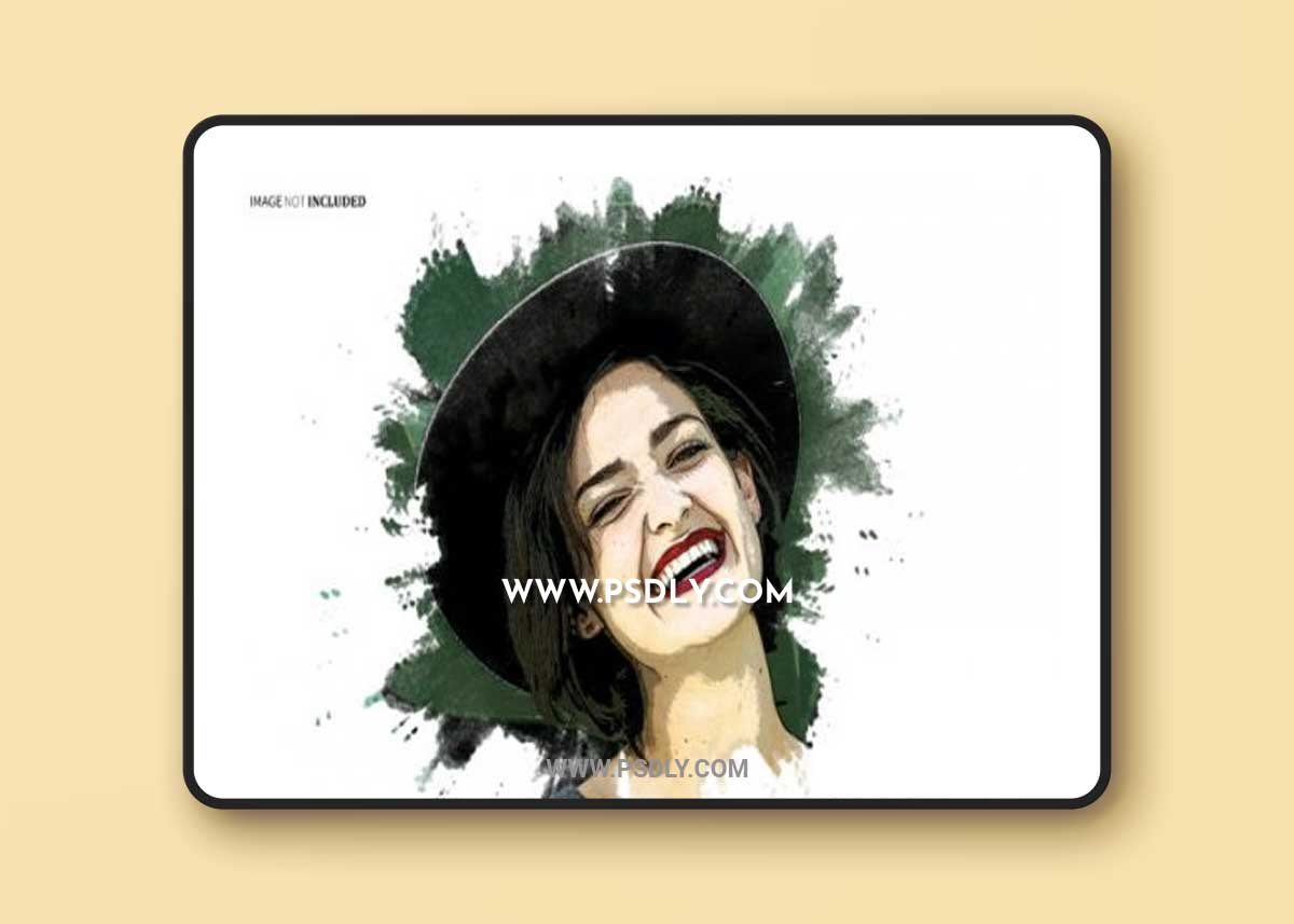 Vector Brush Dissolve Photo Effect Psd