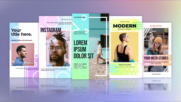 Videohive Simple Shapes Stories 37184160