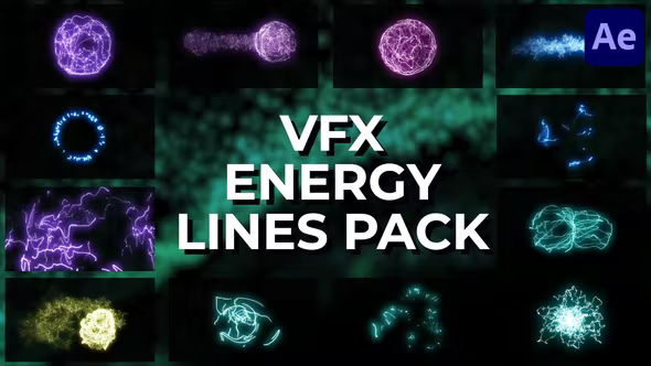 Videohive VFX Energy Lines Pack for After Effects 37392010