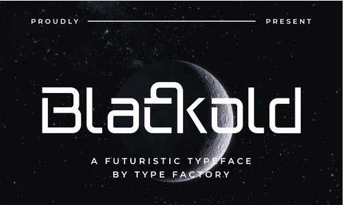 Blackold – Futuristic Typeface