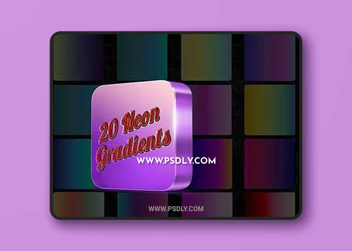 20 Neon Gradients Photoshop RUB5ZHP