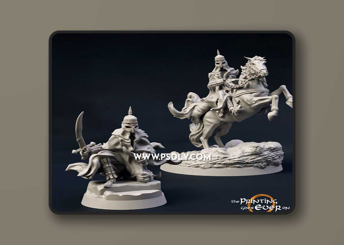 3D Print Dark Assassin Mounted 3D Models