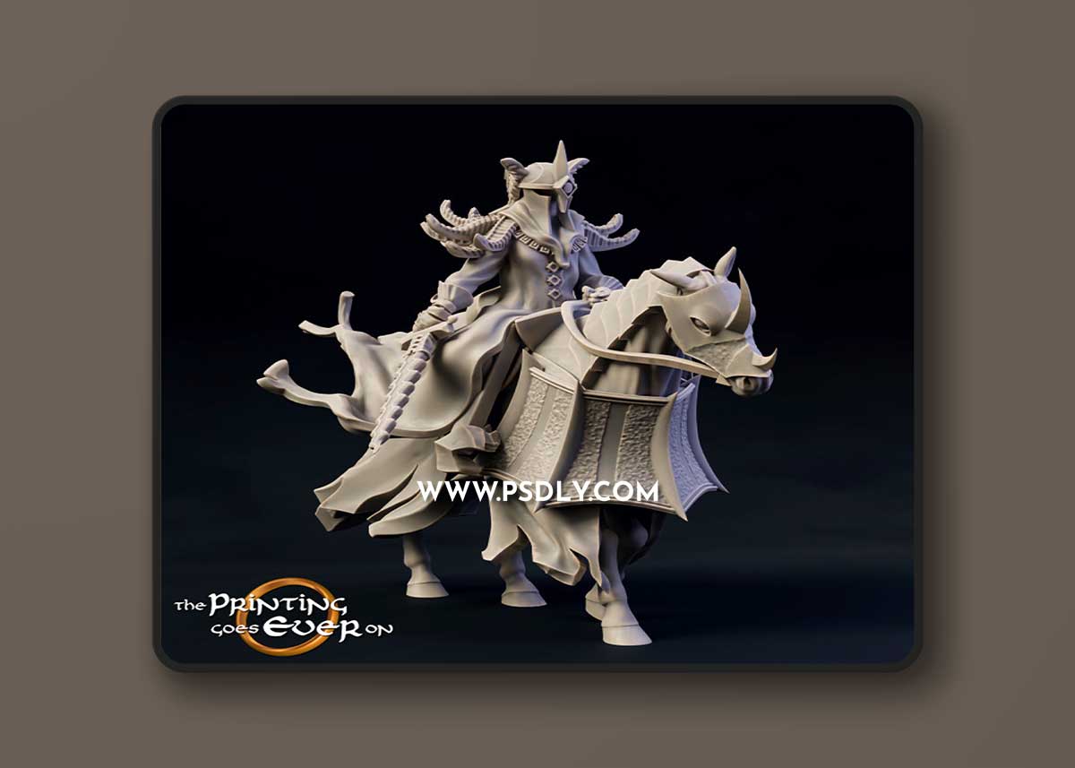 3D Print Dark King Mounted 3D Models