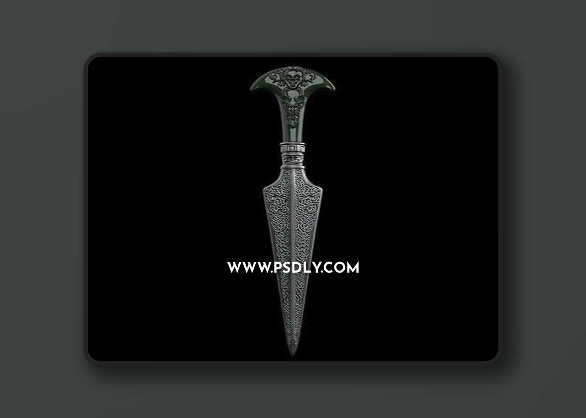 3D Print Models Bellatrix Lestrange Dagger - Harry Potter