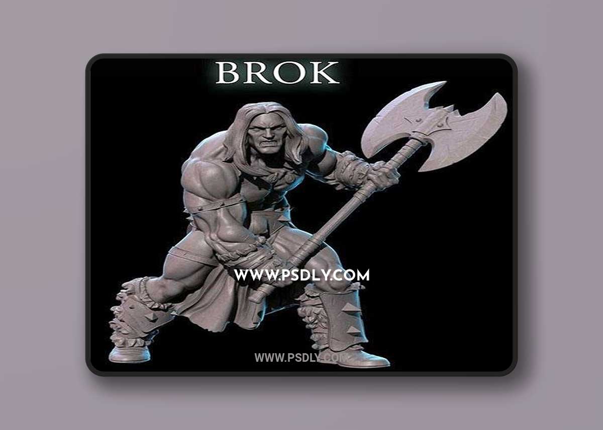 3D Print Models Brok The Barbarian