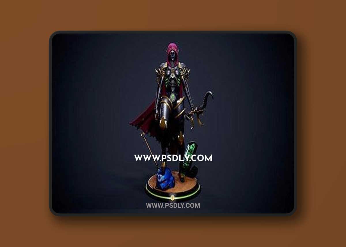 3D Print Models Necron Sylvanas - Warcraft 40000