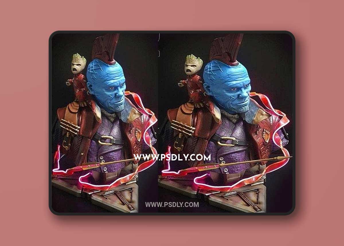 3D Print Models Youndu and Baby Groot Marvel - Guardianes