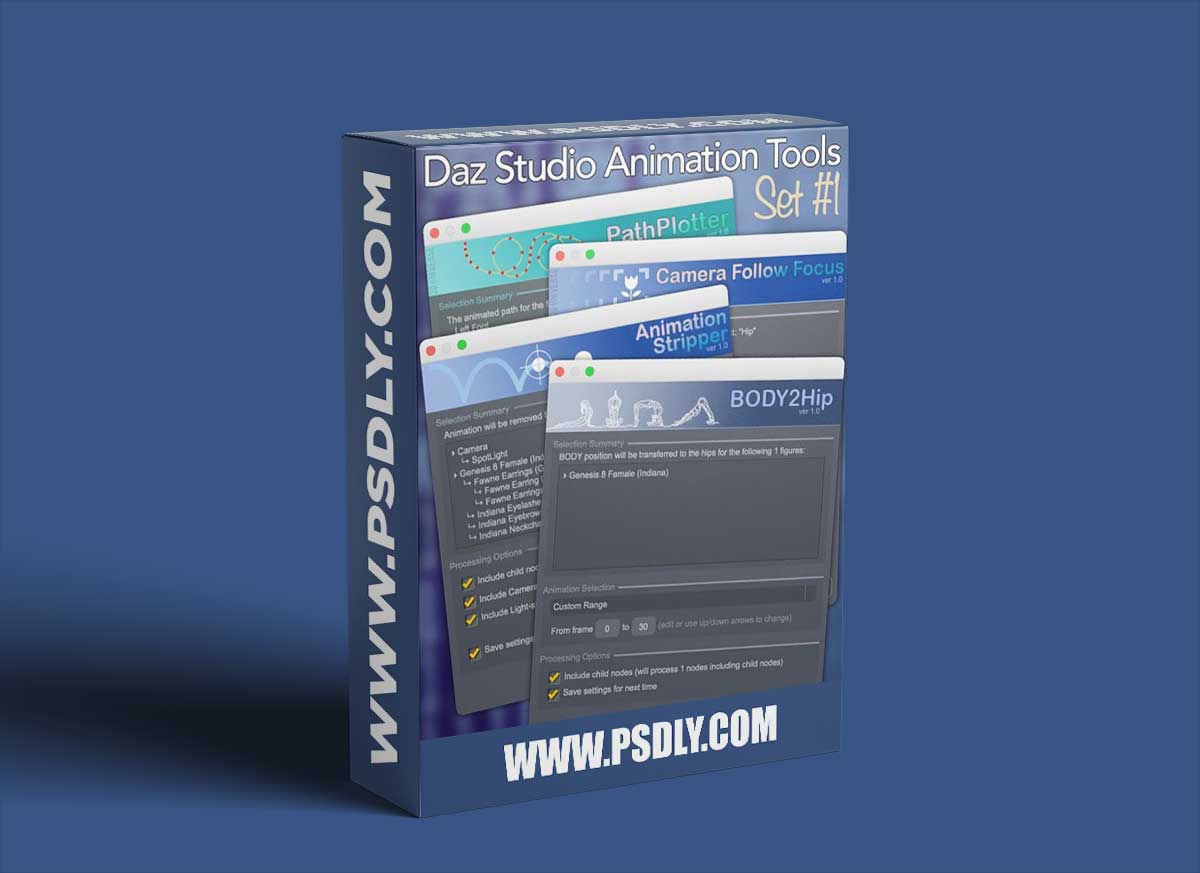 4 Animation Tools for Daz Studio 4.20 - Set 1