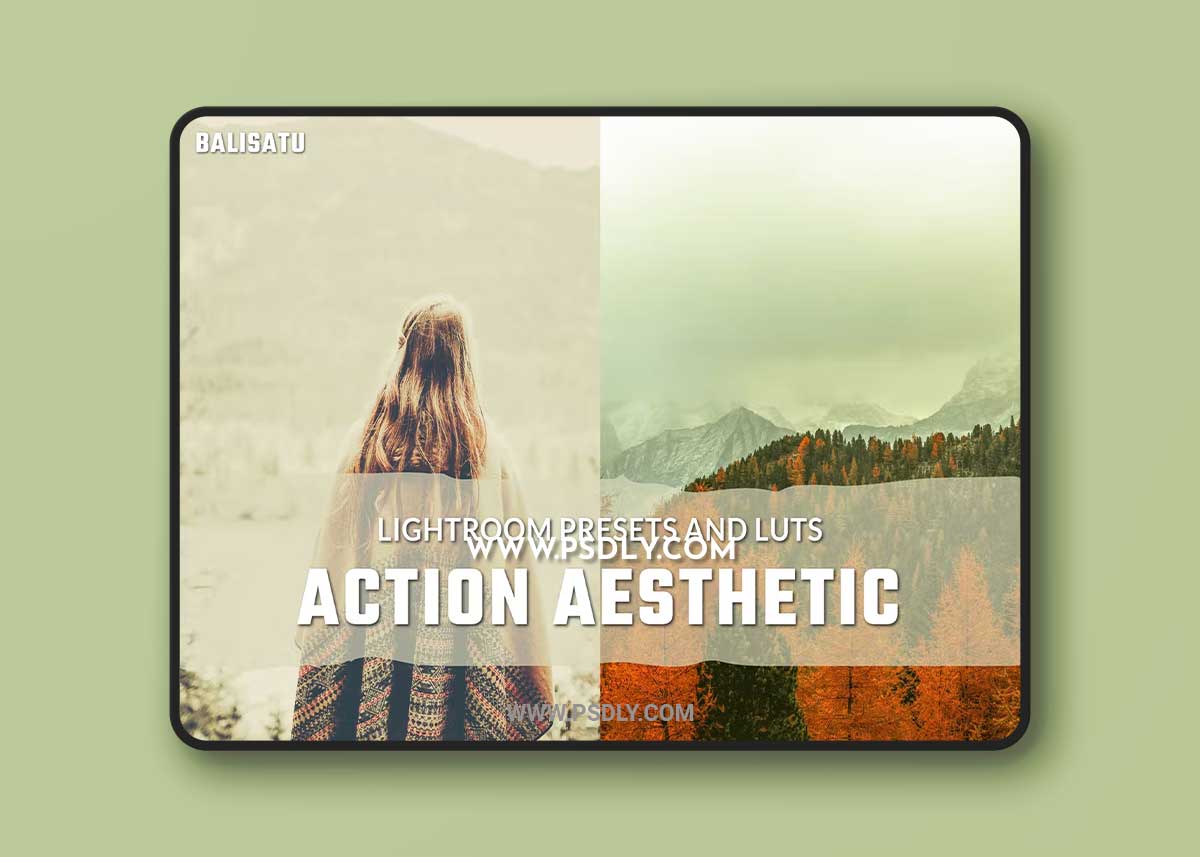 Action Aesthetic LUTs and Lightroom Presets UV3PKPW