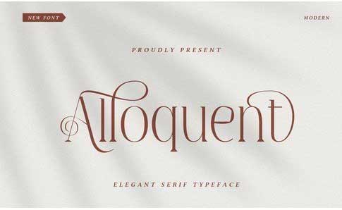 Alloquent - Elegant Serif Typeface