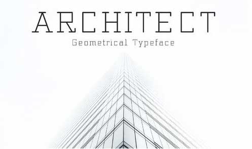 Architect - Geometrical Typeface