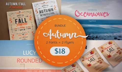 Autumn Bundle Font+Flyer