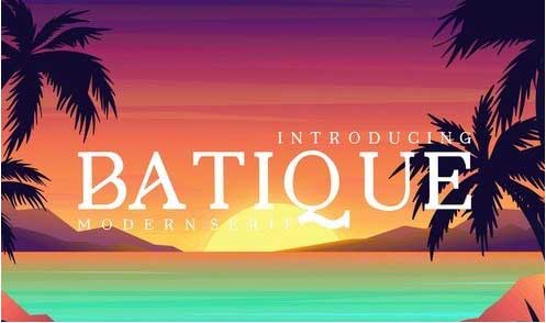 Batique Decorative Serif Font