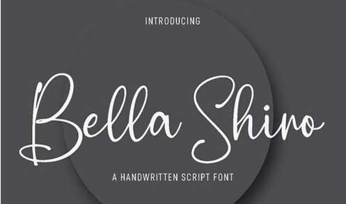 Bella Shiro Script Font