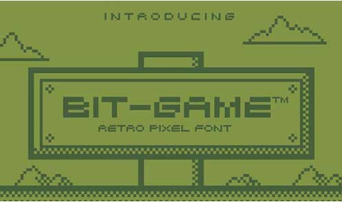 Bit Game - Retro Pixel Font