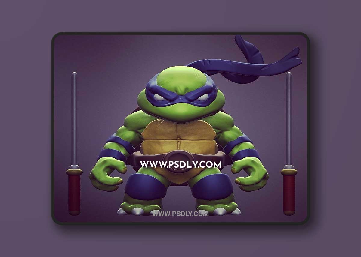 Chibi Ninja Turtles 3D Print Model
