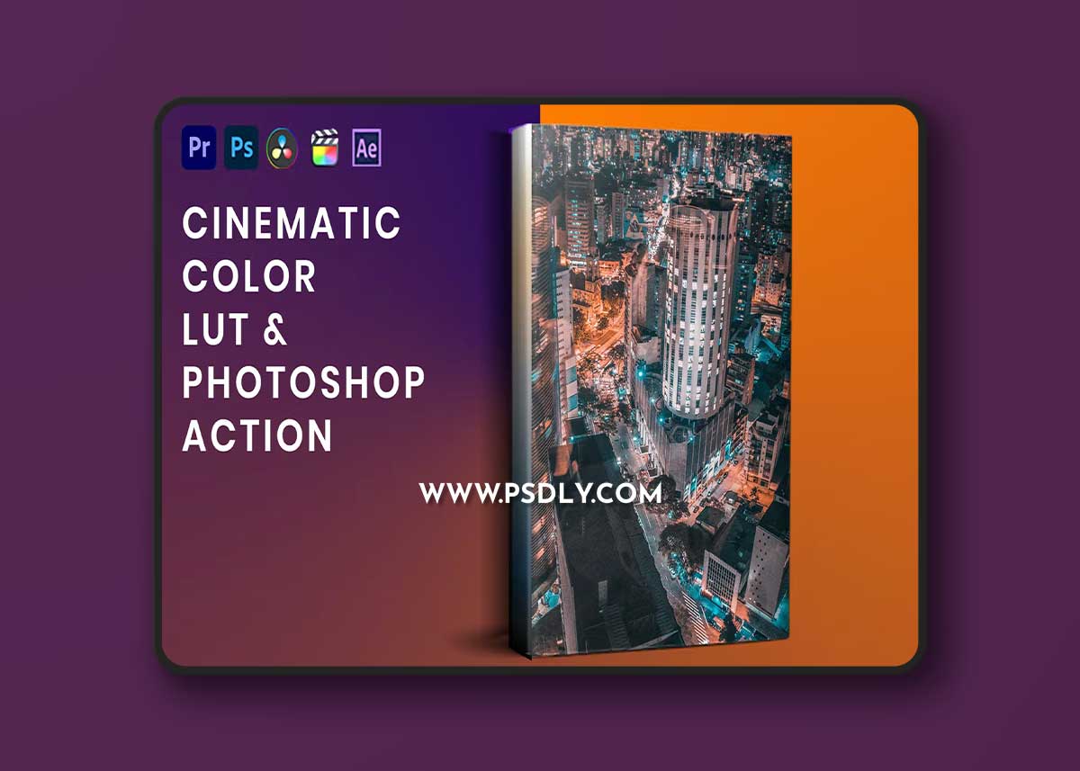 Cinematic Color LUT & Photoshop Action 8GQRLJH