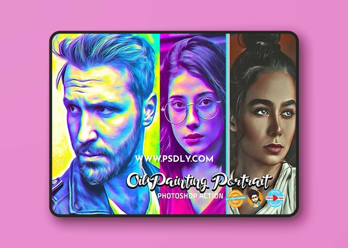 CreativeMarket - Oil Painting Portrait 6729539