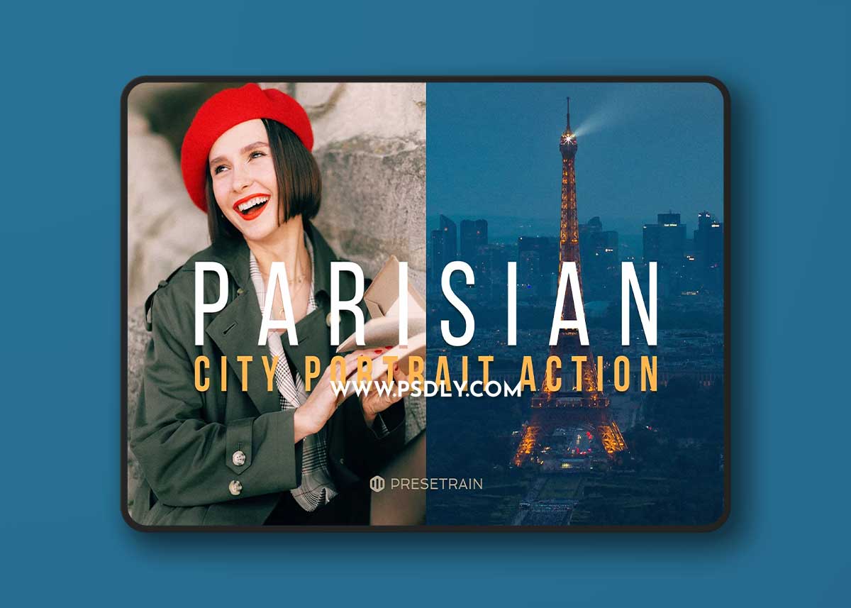CreativeMarket - Parisian City Portrait Action & LUT 6780705