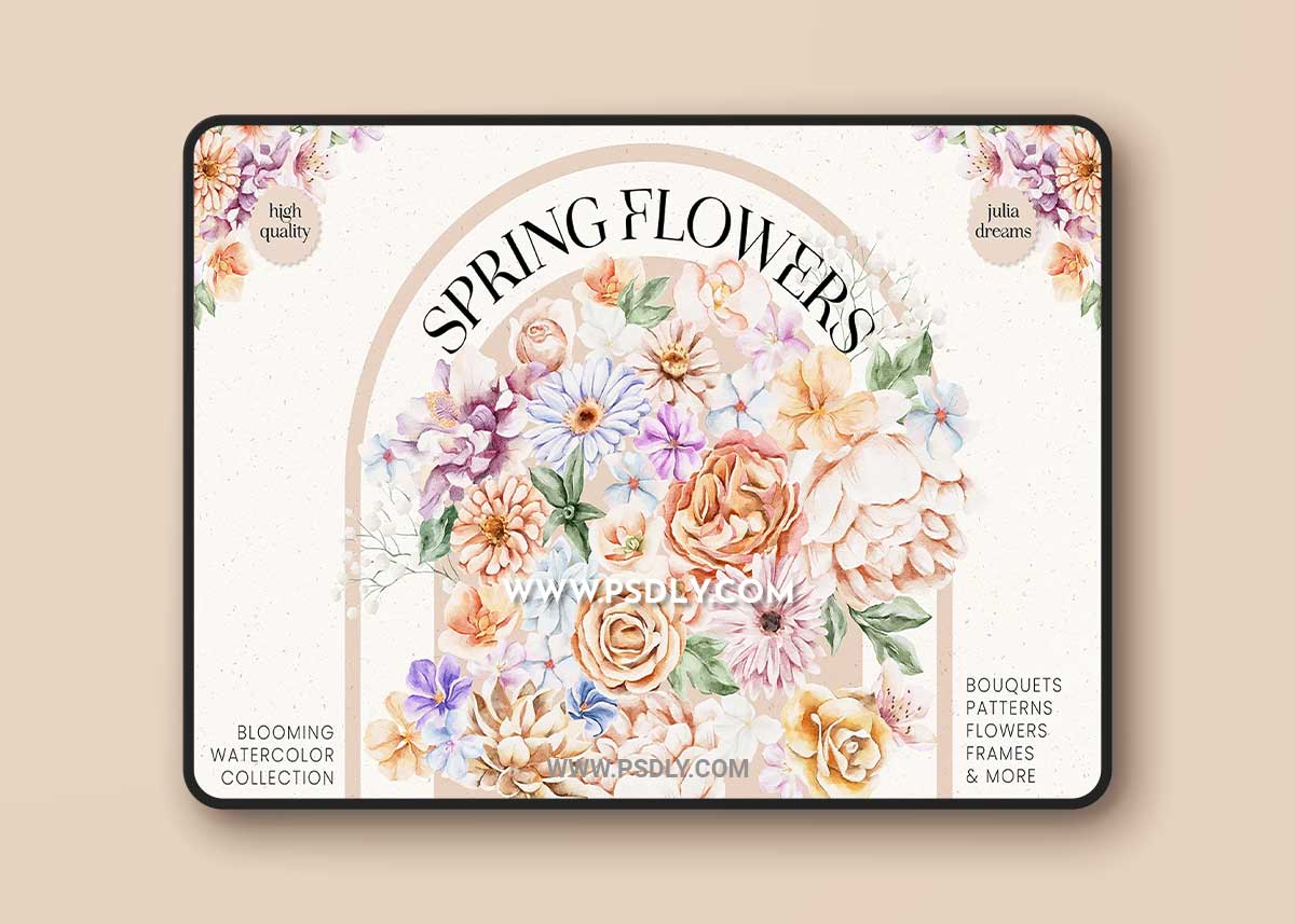 CreativeMarket - Spring Flowers Collection 6938205