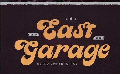East Garage - Retro 90's Typeface