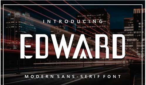 Edward modern sans serif font