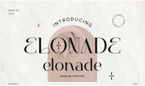 Elonade - Classic Vintage Serif Display Font