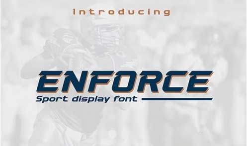 Enforce - Sport Font