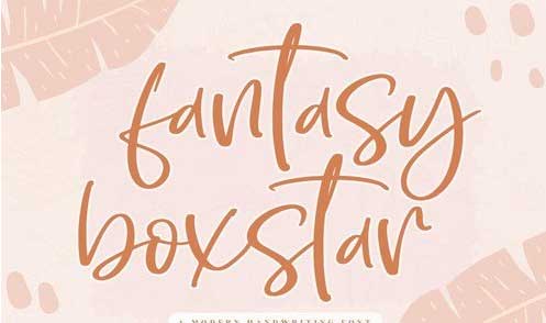 Fantasy Boxstar Handwriting Font