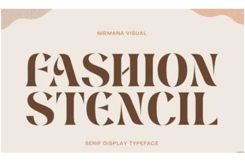 Fashion Stencil Font