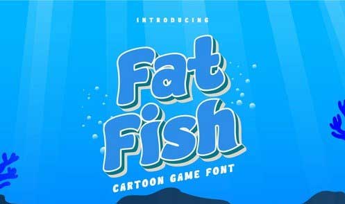 Fat Fish – Cartoon Gaming Font