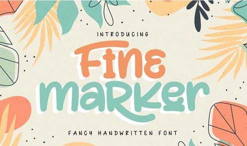 Fine Marker Fancy Handwritten Font
