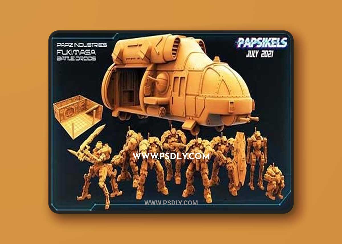 Fukimasa Batle Droid (Papsikels juli 2021) 3D Print Model