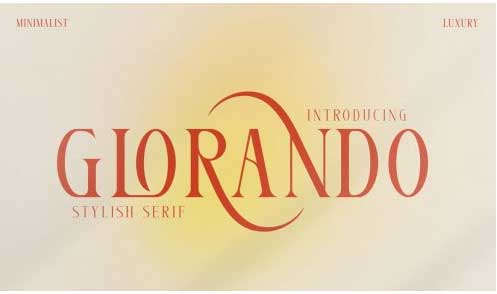 Glorando Stylish Serif Font