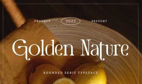 Golden Nature Font