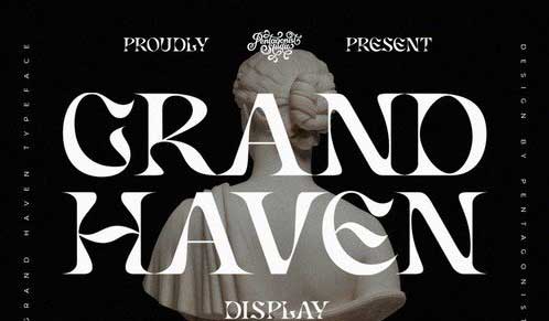 Grand Haven Display Typeface