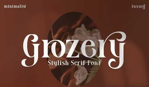 Grozery Stylish Serif Font